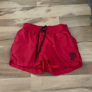 Pink athletic shorts